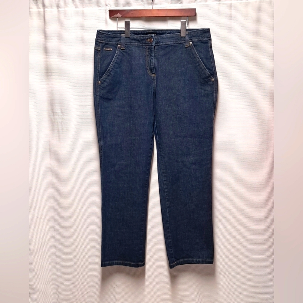 Giorgio Armani Indigo Straight Leg Trousers